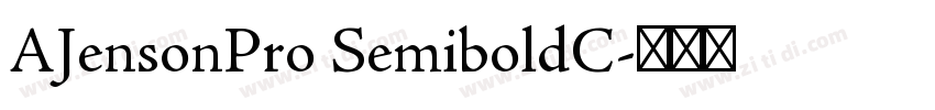 AJensonPro SemiboldC字体转换